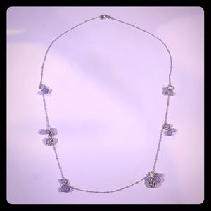 JCrew purple bead necklace.